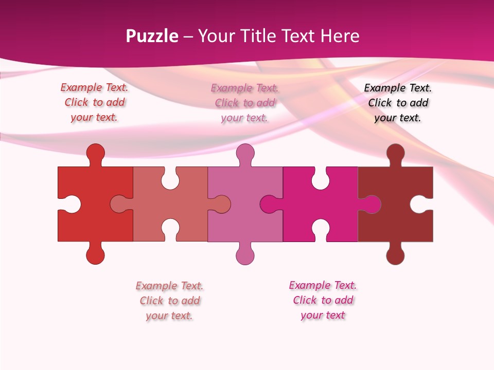 Vibrant Element Pink PowerPoint Template