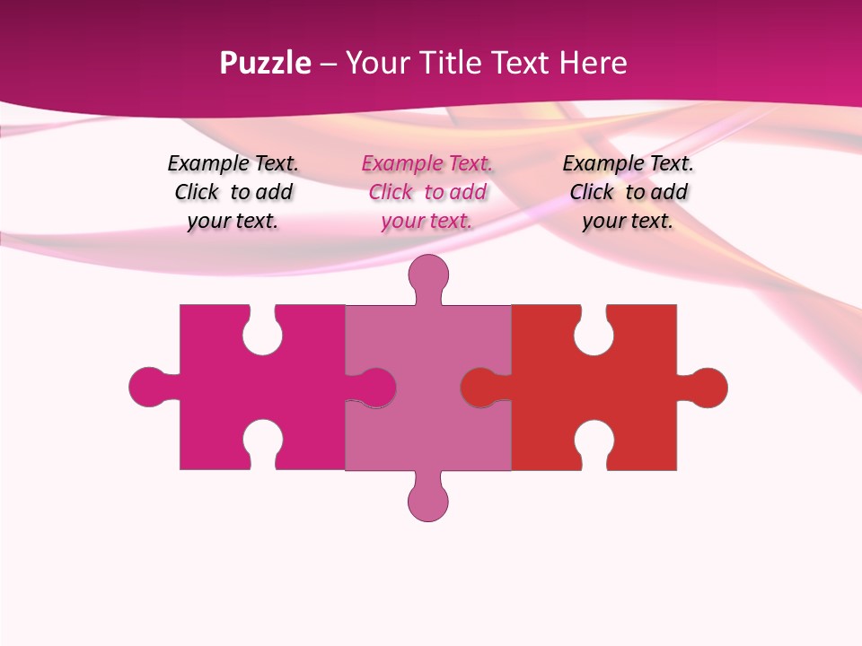 Vibrant Element Pink PowerPoint Template