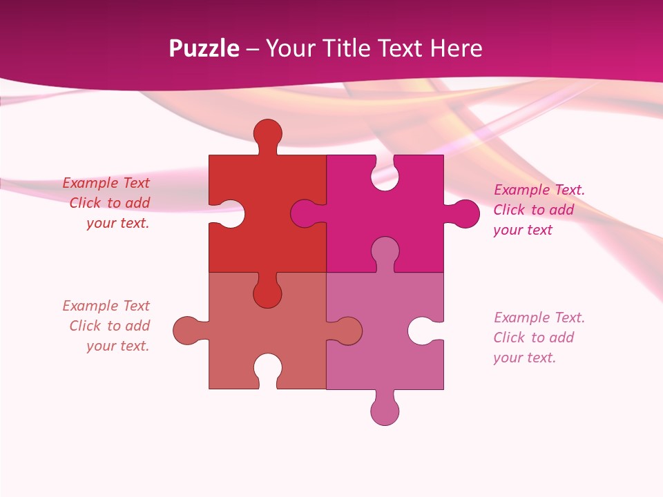 Vibrant Element Pink PowerPoint Template