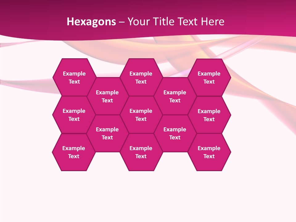 Vibrant Element Pink PowerPoint Template