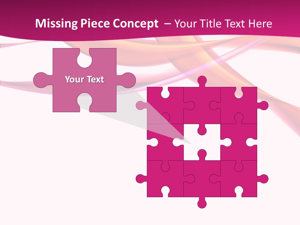 Vibrant Element Pink PowerPoint Template