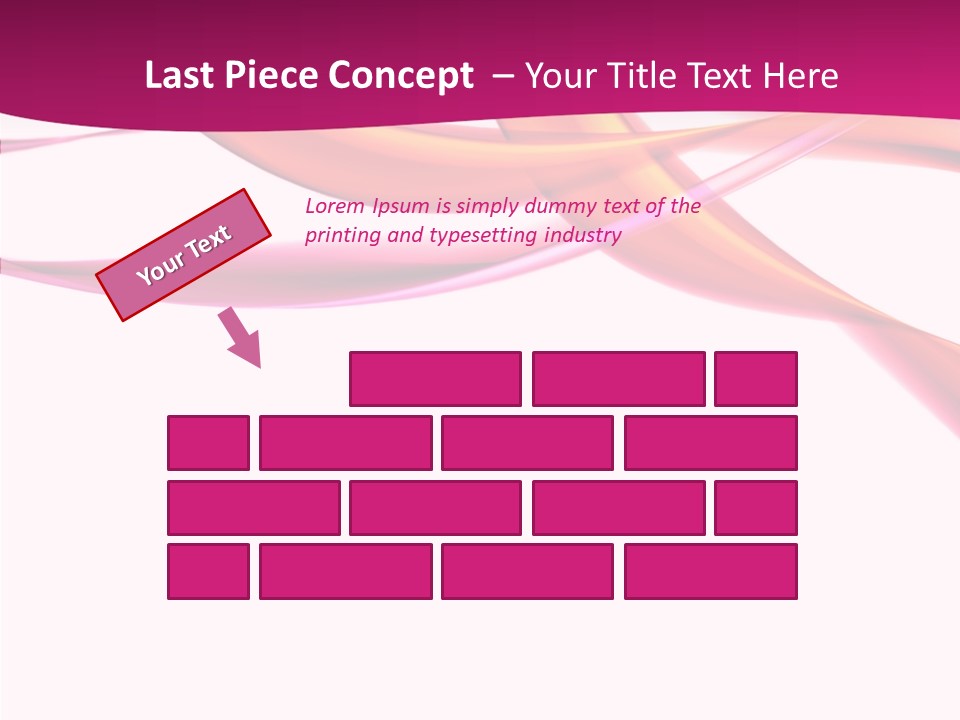 Vibrant Element Pink PowerPoint Template