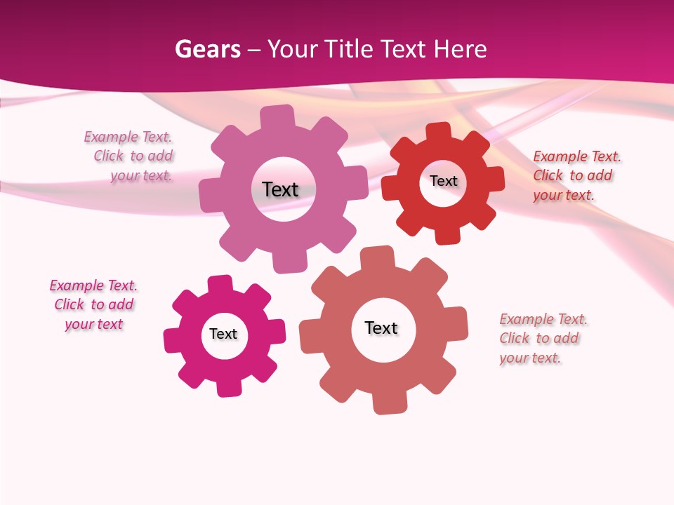 Vibrant Element Pink PowerPoint Template