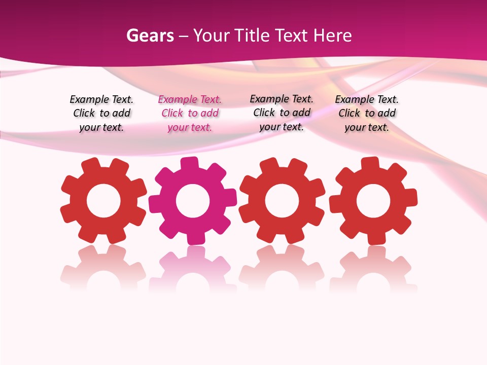 Vibrant Element Pink PowerPoint Template