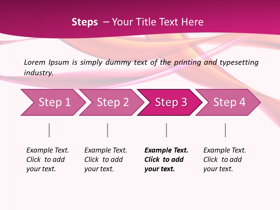 Vibrant Element Pink PowerPoint Template