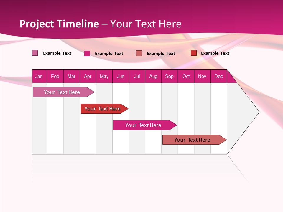 Vibrant Element Pink PowerPoint Template