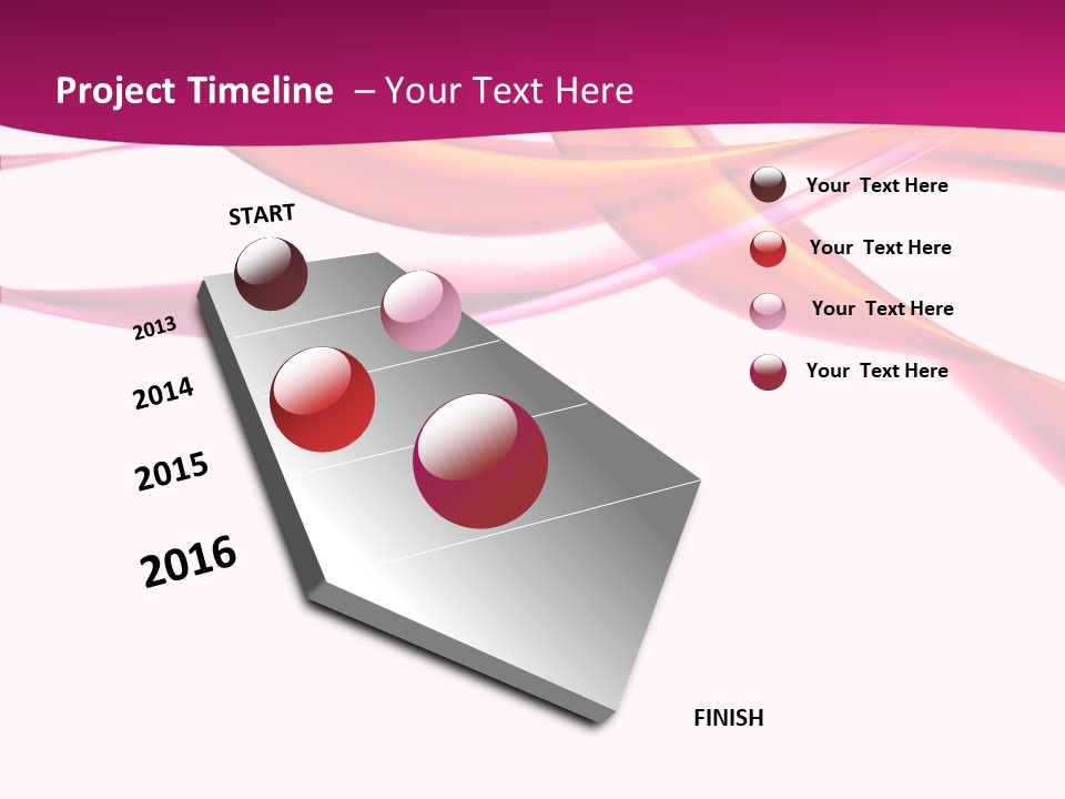 Vibrant Element Pink PowerPoint Template
