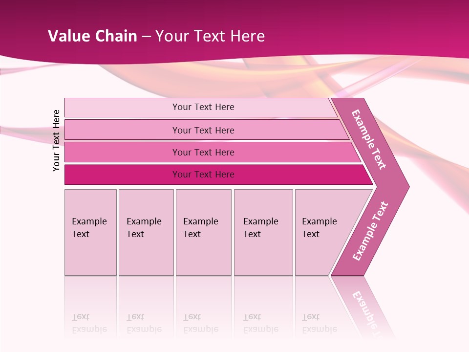 Vibrant Element Pink PowerPoint Template