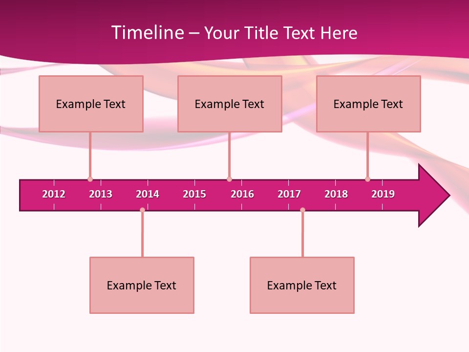 Vibrant Element Pink PowerPoint Template