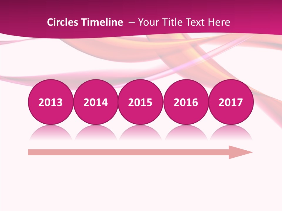 Vibrant Element Pink PowerPoint Template