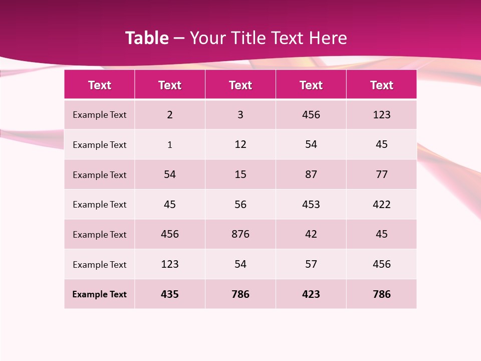 Vibrant Element Pink PowerPoint Template