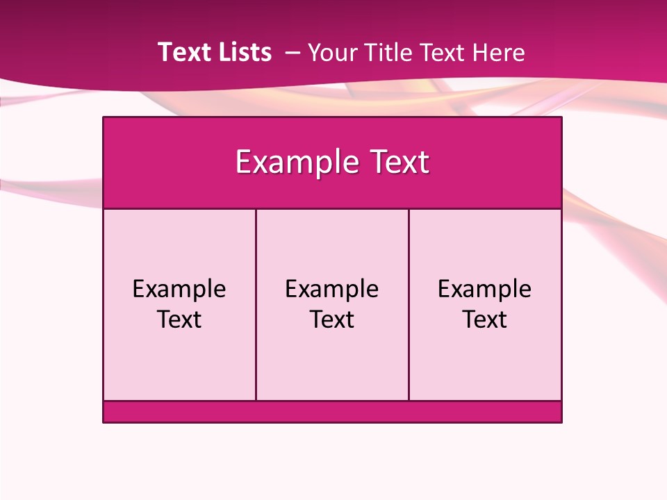 Vibrant Element Pink PowerPoint Template