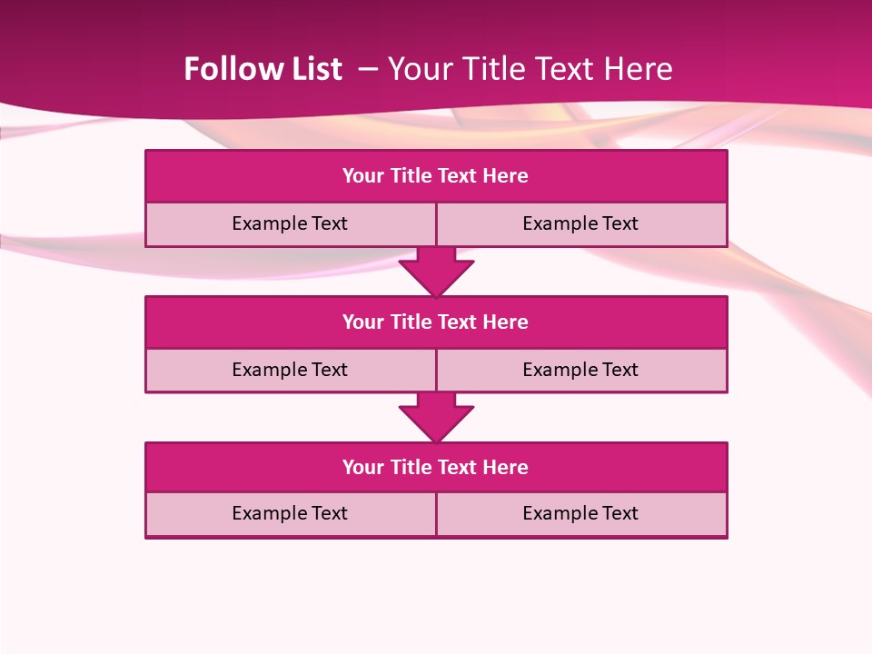 Vibrant Element Pink PowerPoint Template