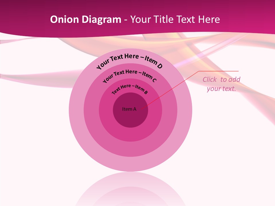 Vibrant Element Pink PowerPoint Template