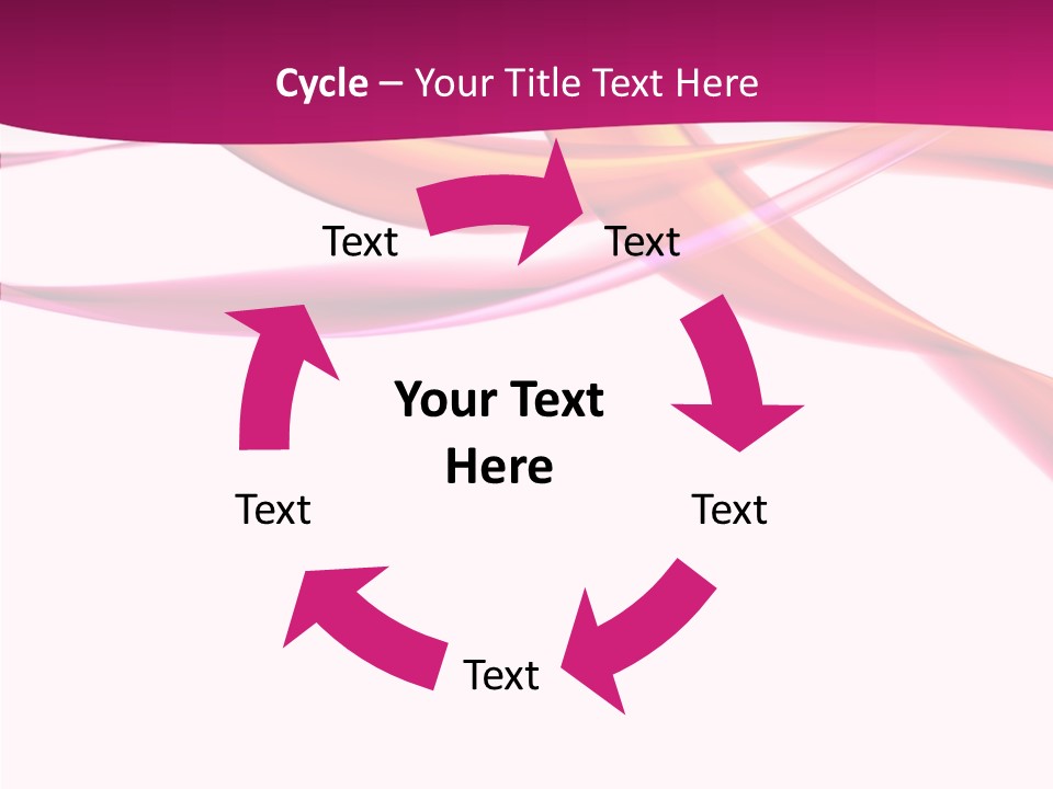 Vibrant Element Pink PowerPoint Template