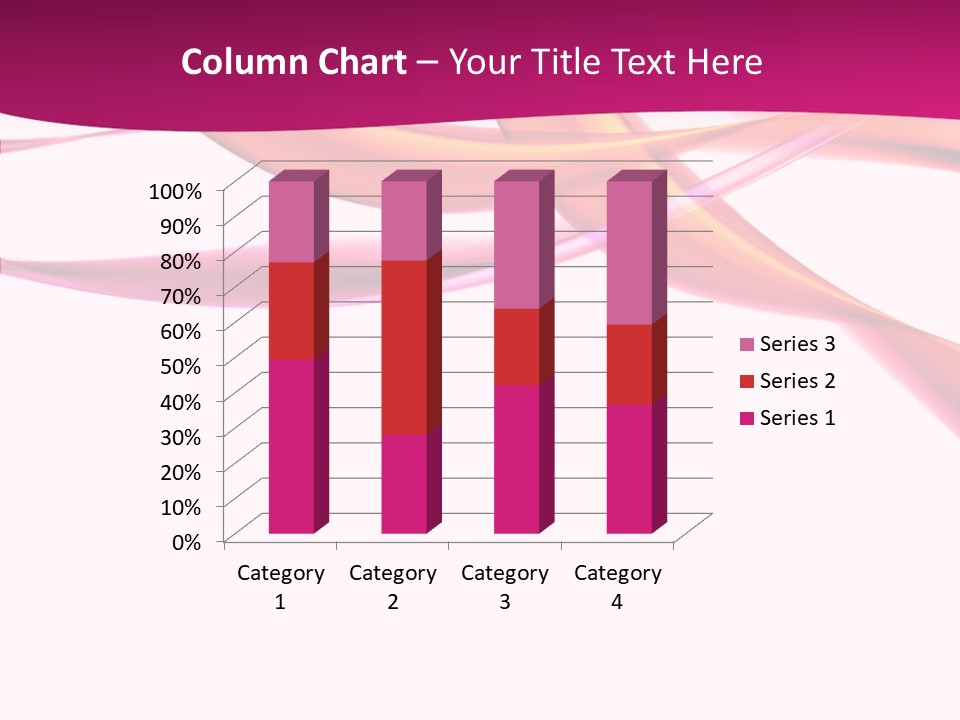 Vibrant Element Pink PowerPoint Template