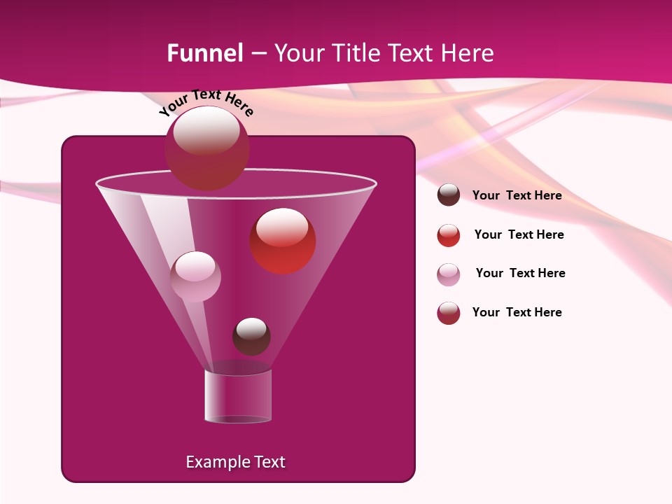 Vibrant Element Pink PowerPoint Template