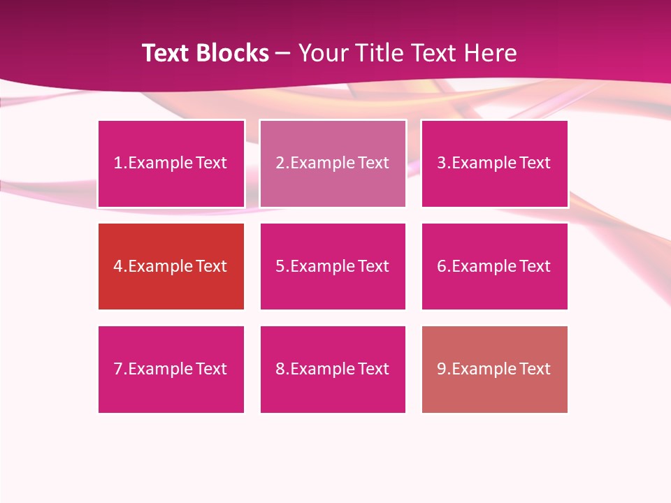 Vibrant Element Pink PowerPoint Template