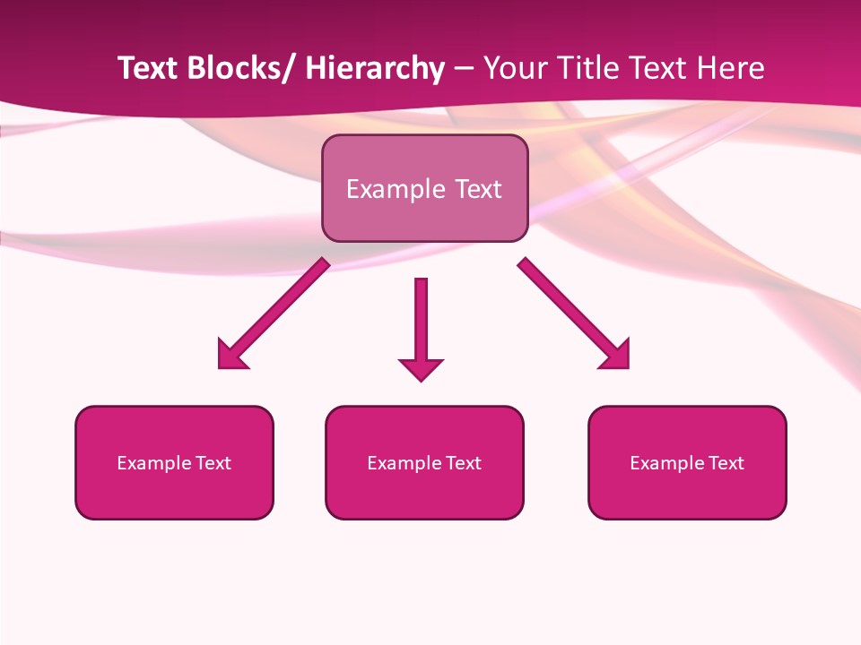 Vibrant Element Pink PowerPoint Template