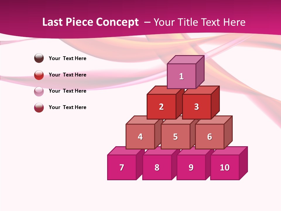 Vibrant Element Pink PowerPoint Template