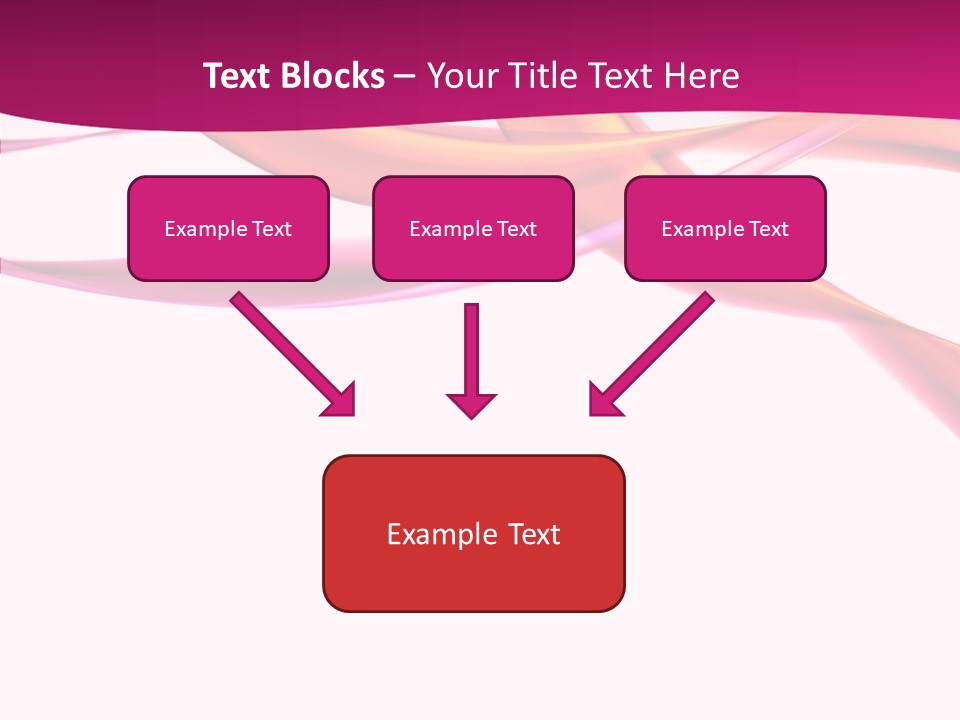Vibrant Element Pink PowerPoint Template