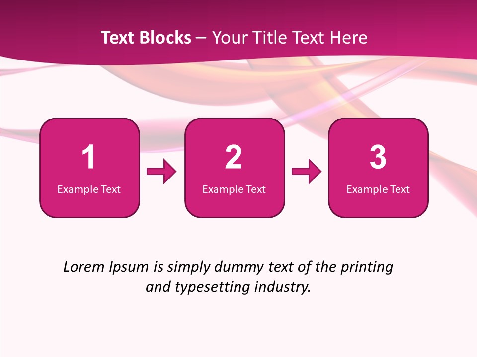 Vibrant Element Pink PowerPoint Template