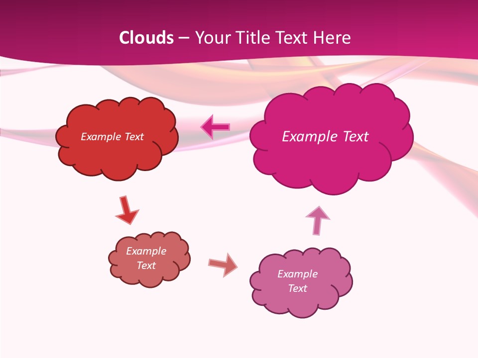 Vibrant Element Pink PowerPoint Template