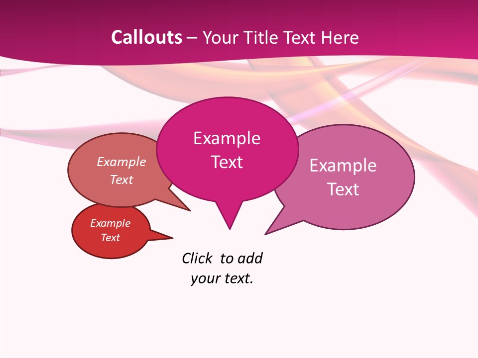 Vibrant Element Pink PowerPoint Template