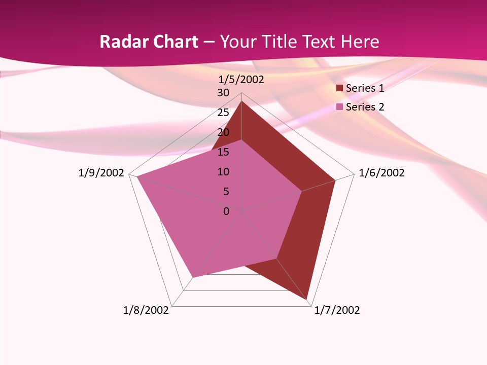 Vibrant Element Pink PowerPoint Template