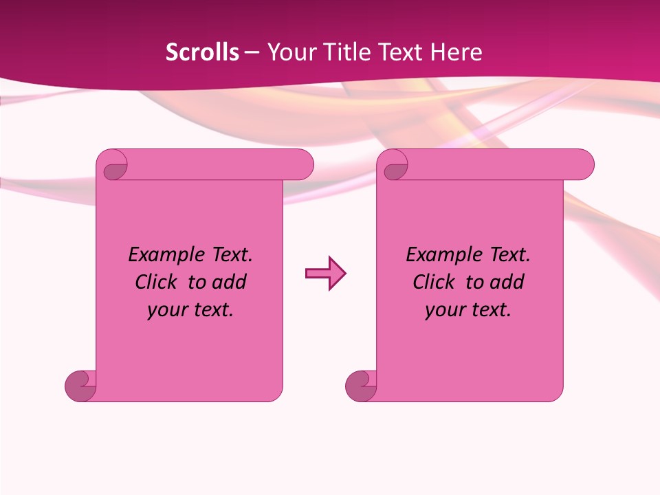 Vibrant Element Pink PowerPoint Template