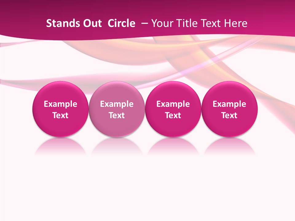 Vibrant Element Pink PowerPoint Template