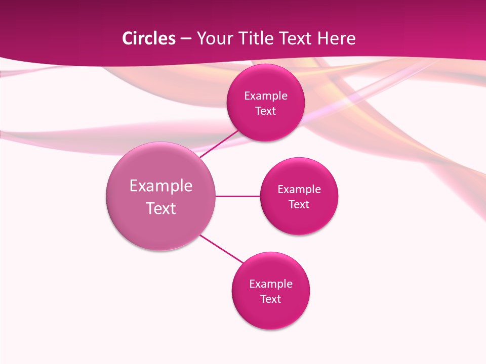 Vibrant Element Pink PowerPoint Template