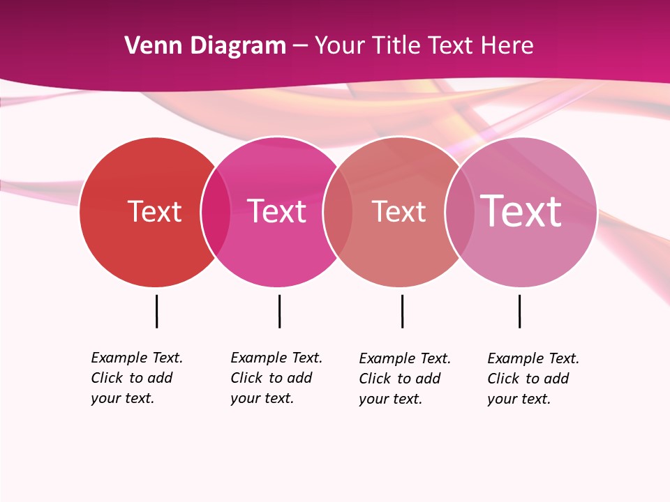 Vibrant Element Pink PowerPoint Template