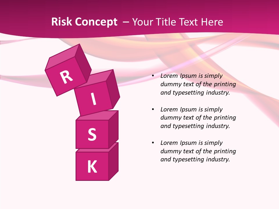 Vibrant Element Pink PowerPoint Template