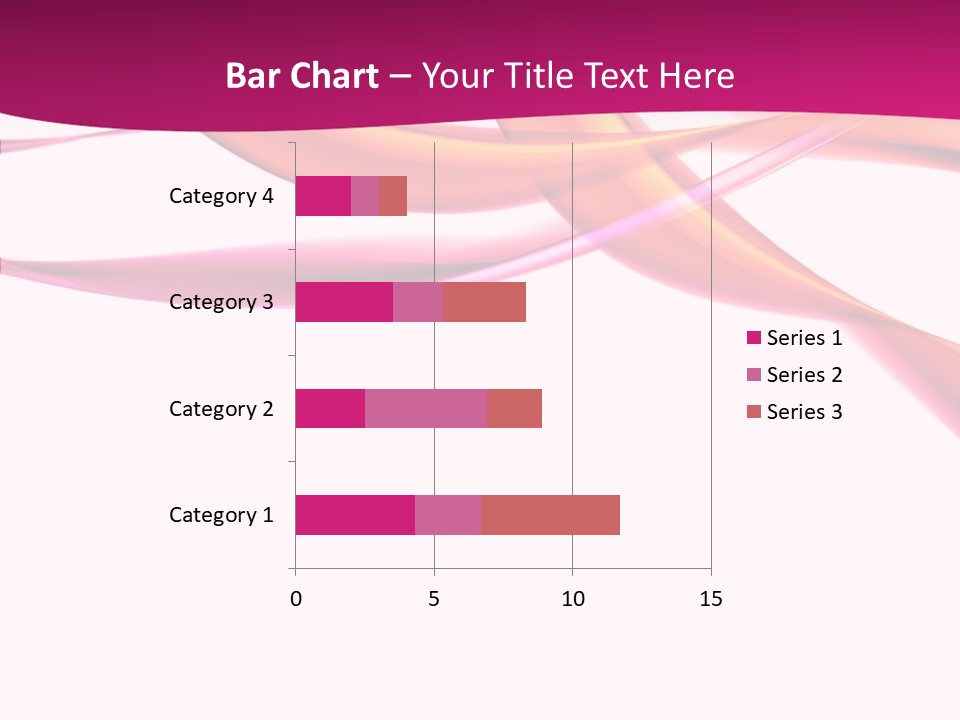 Vibrant Element Pink PowerPoint Template