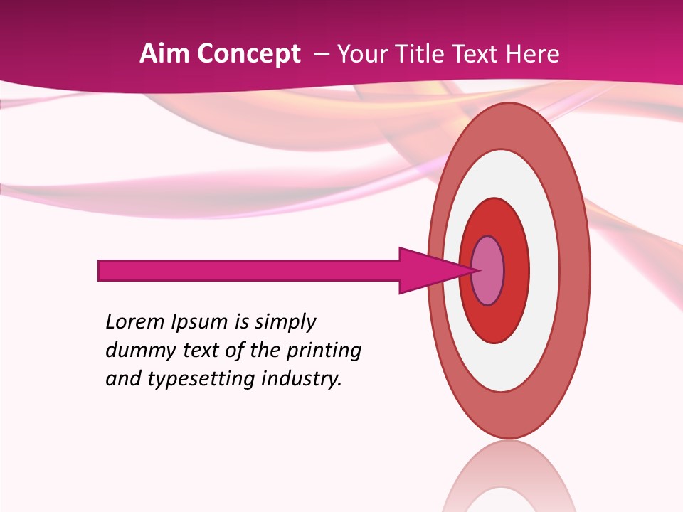 Vibrant Element Pink PowerPoint Template