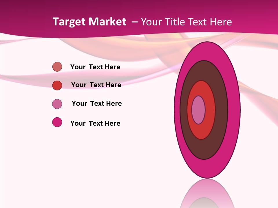 Vibrant Element Pink PowerPoint Template