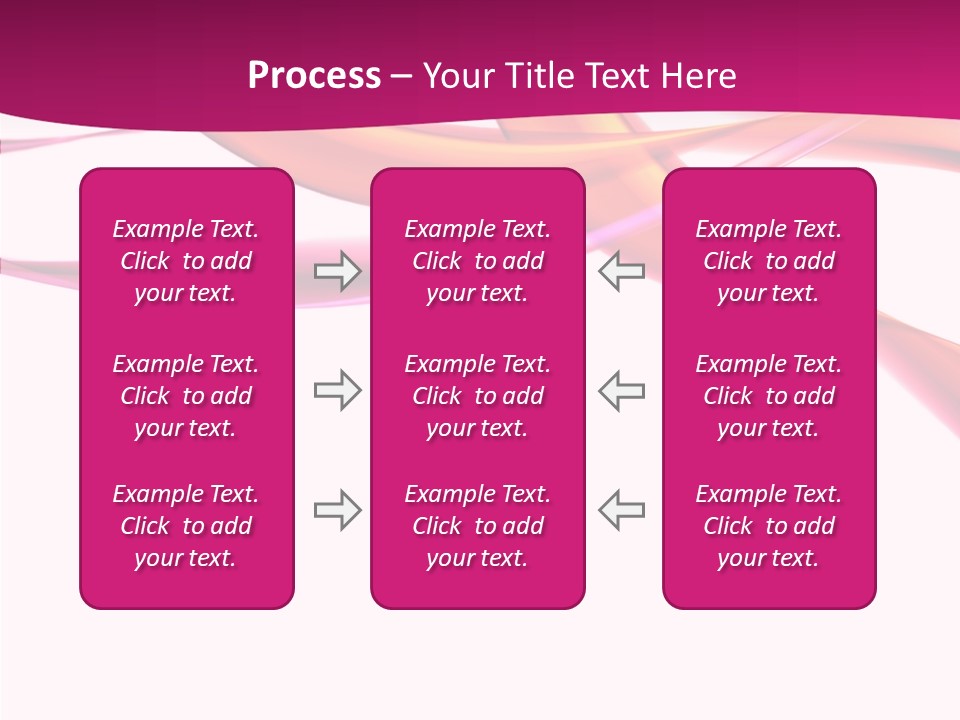 Vibrant Element Pink PowerPoint Template