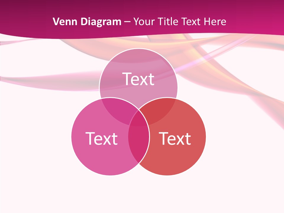 Vibrant Element Pink PowerPoint Template