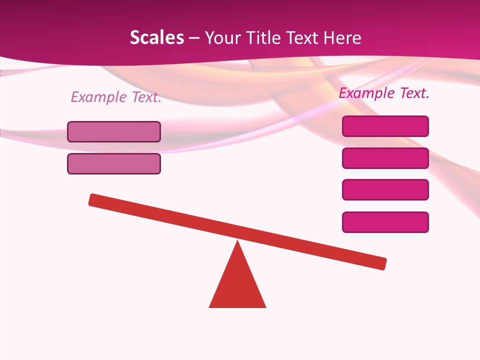 Vibrant Element Pink PowerPoint Template