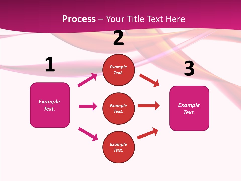 Vibrant Element Pink PowerPoint Template