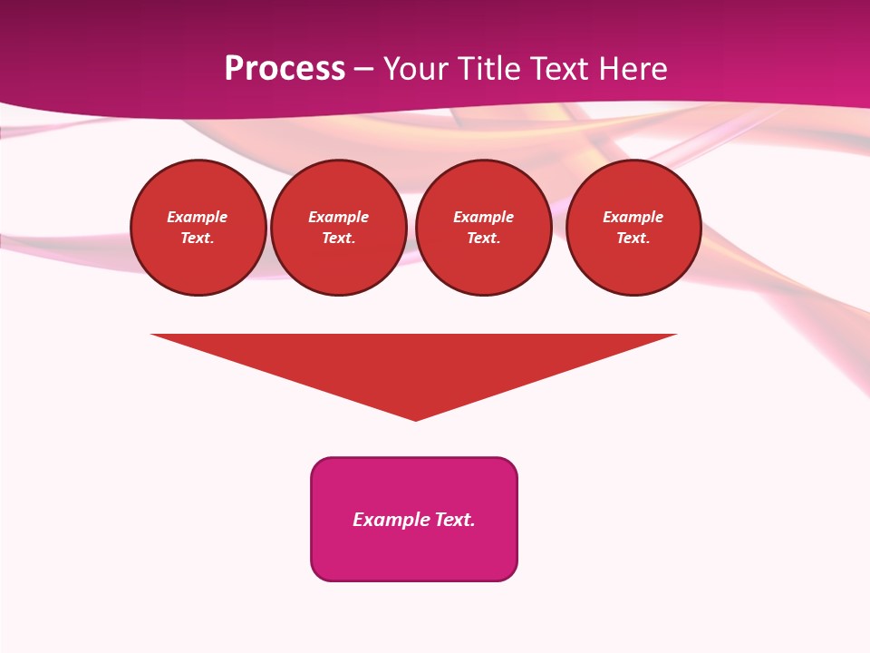 Vibrant Element Pink PowerPoint Template
