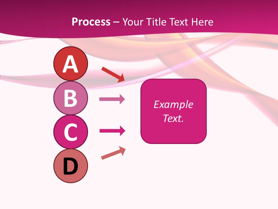 Vibrant Element Pink PowerPoint Template