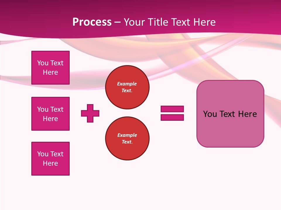 Vibrant Element Pink PowerPoint Template