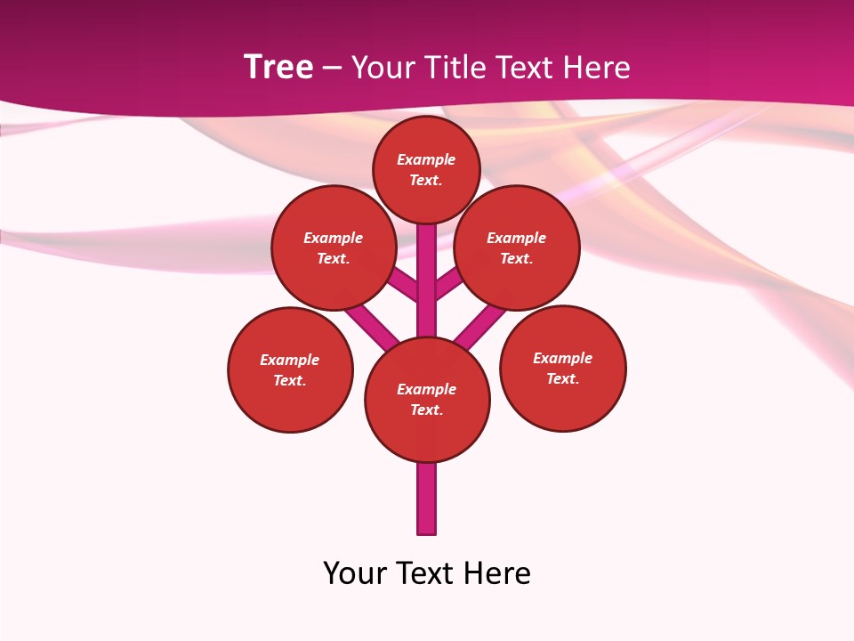 Vibrant Element Pink PowerPoint Template