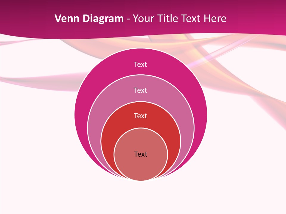 Vibrant Element Pink PowerPoint Template