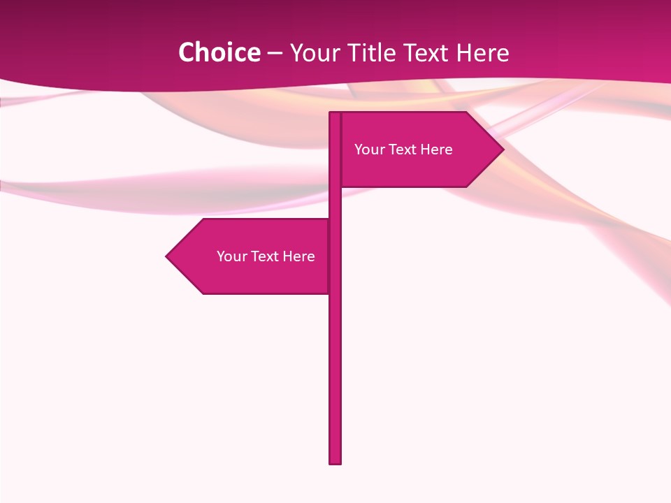Vibrant Element Pink PowerPoint Template