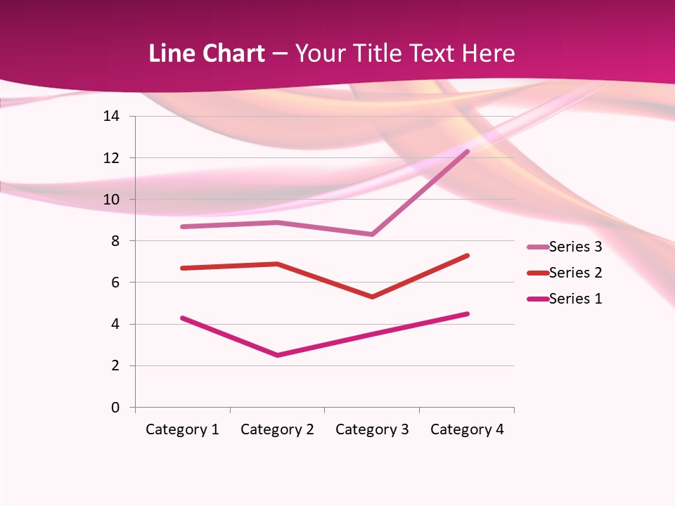 Vibrant Element Pink PowerPoint Template