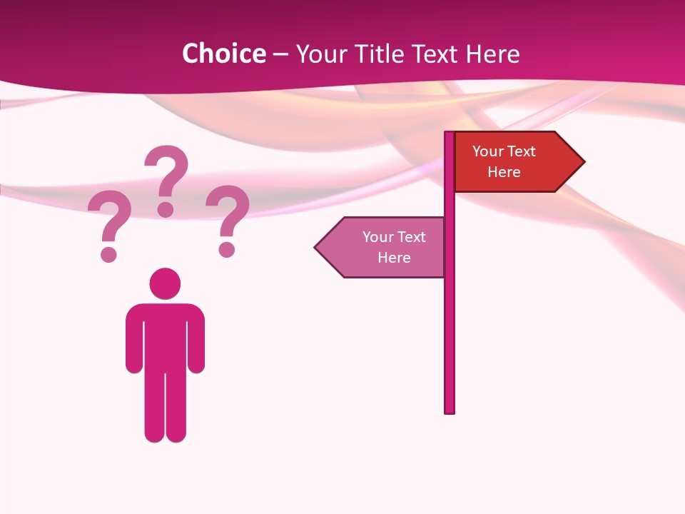 Vibrant Element Pink PowerPoint Template