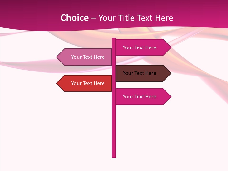 Vibrant Element Pink PowerPoint Template